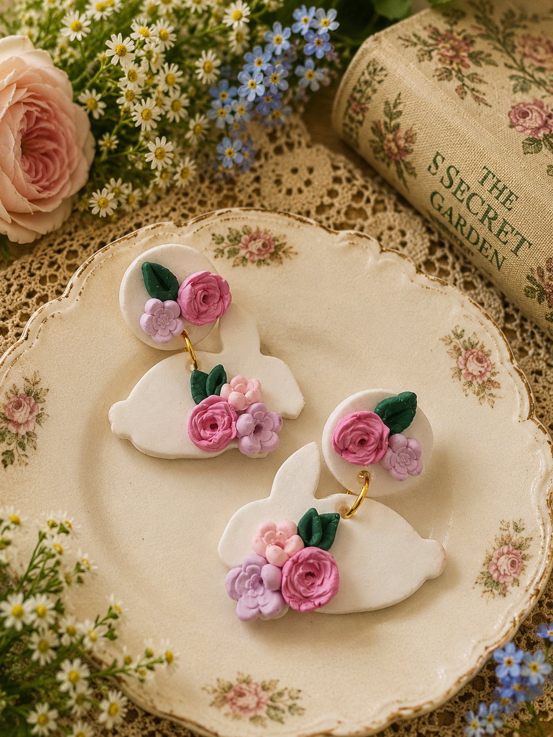 Rabbit in the Roses